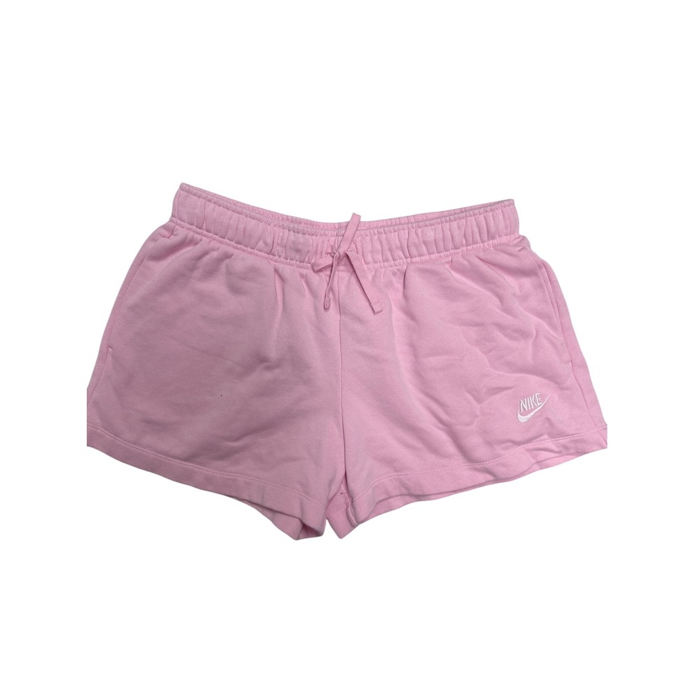 Nike Sportswear Essential Women Fleece Shorts Light Pink CJ2158-693 Large
